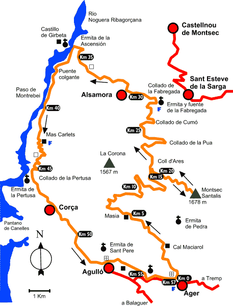 Mapa de la excursió